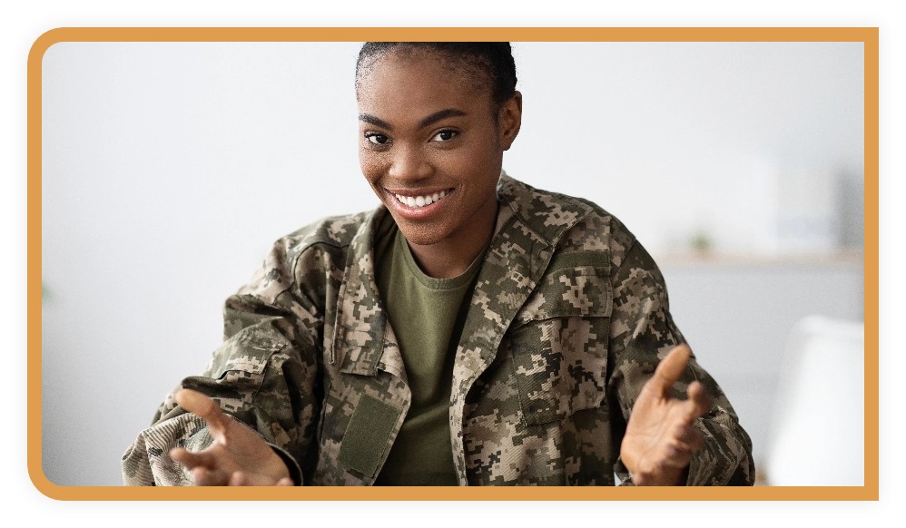 Female in military utilizing EAP benefit